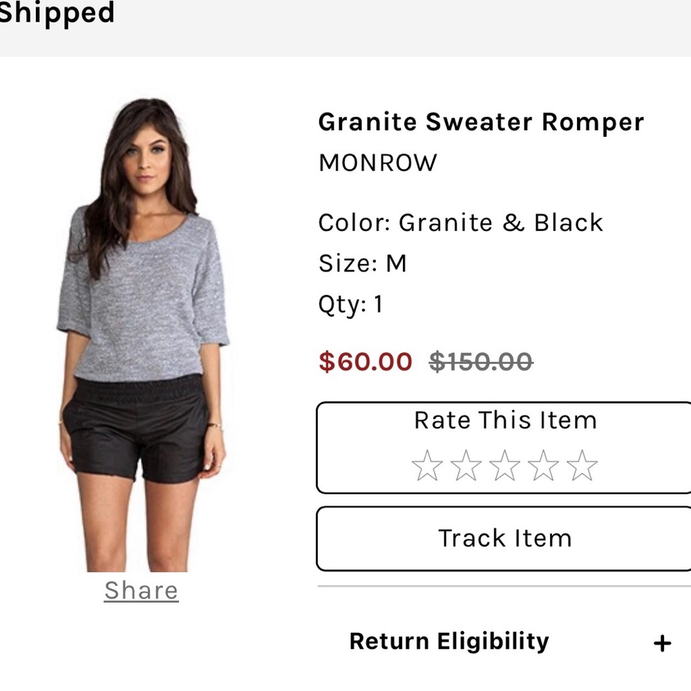 Monrow No Longer Available Romper - image 1